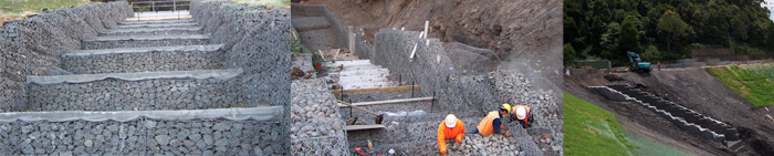 Kemira Colliery BHP - Gabion Spill Way